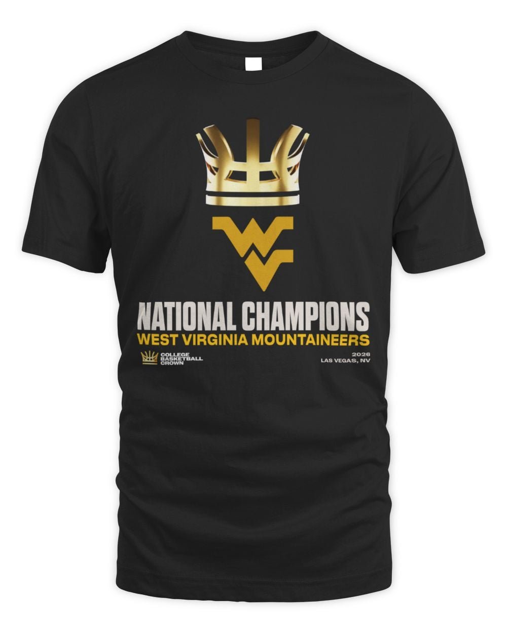 College Basketball Crown 2026 West Virginia Mountaineers National Champions Hoodie