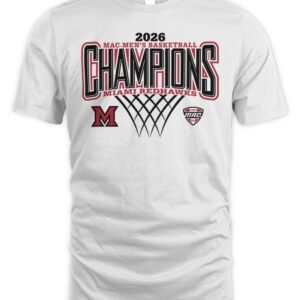 Miami RedHawks 2026 MAC Men's Basketball Regular Season Champions T-Shirt