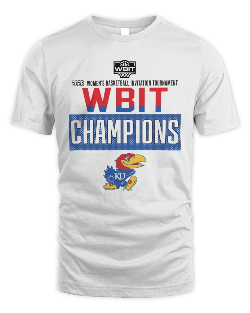 Kansas Jayhawks Women’s WBIT 2026 Champions Tee