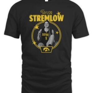 Iowa Basketball Taylor Stremlow Portrait 2 T Shirt