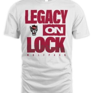 N.C. State Wolfpack 2026 Legacy On Lock March Madness T-Shirt