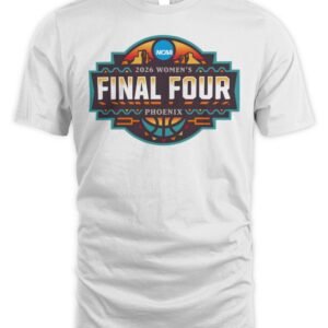 2026 NCAA Women's Basketball Tournament March Madness Final Four Logo T-Shirt Hoodie