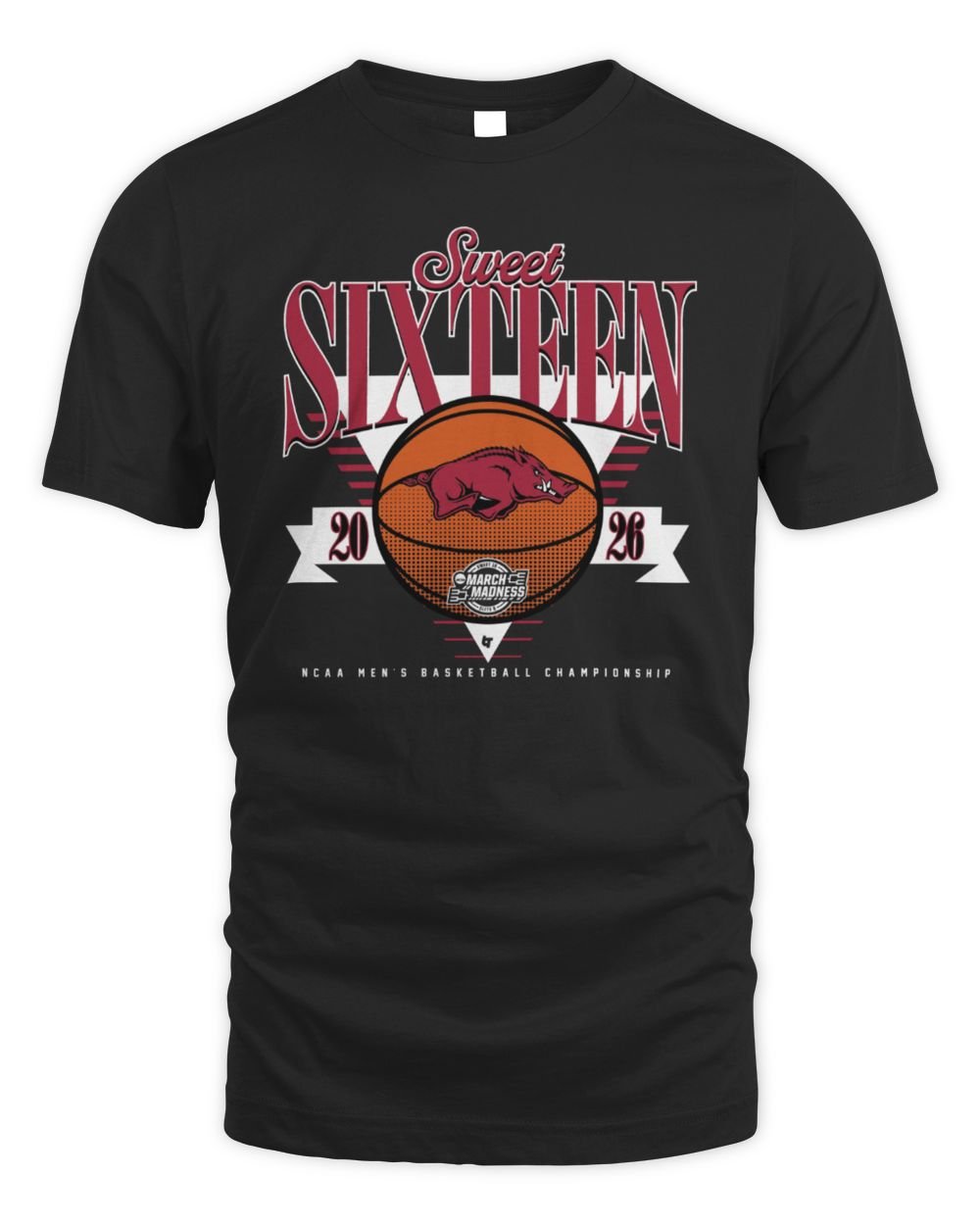 Arkansas Razorbacks MBB 2026 Sweet Sixteen T Shirt