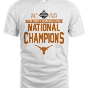 Texas Longhorns 2026 NCAA Men's Swimming & Diving National Champions T-Shirt