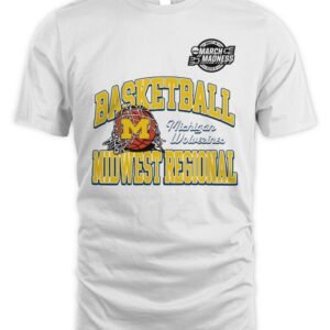 2026 NCAA Division I Men's Basketball Michigan Wolverines Midwest Regional T Shirt