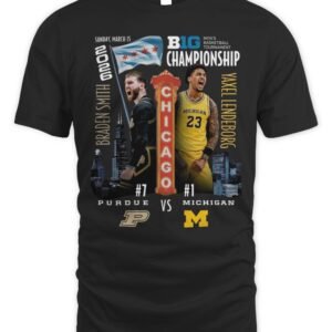 Michigan vs Purdue Big Ten Men's Basketball Nil Championship Matchup T Shirt