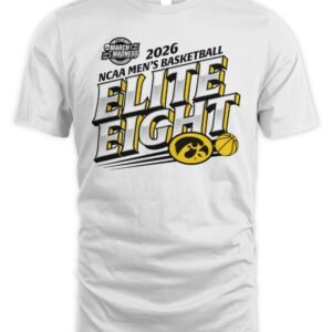 NCAA Iowa Hawkeyes Men's Basketball 2026 Elite Eight T Shirt