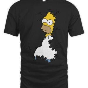 The Simpsons Homer In The Bushes T Shirt