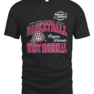 2026 NCAA Division I Men's Basketball Arizona Wildcats West Regional T Shirt