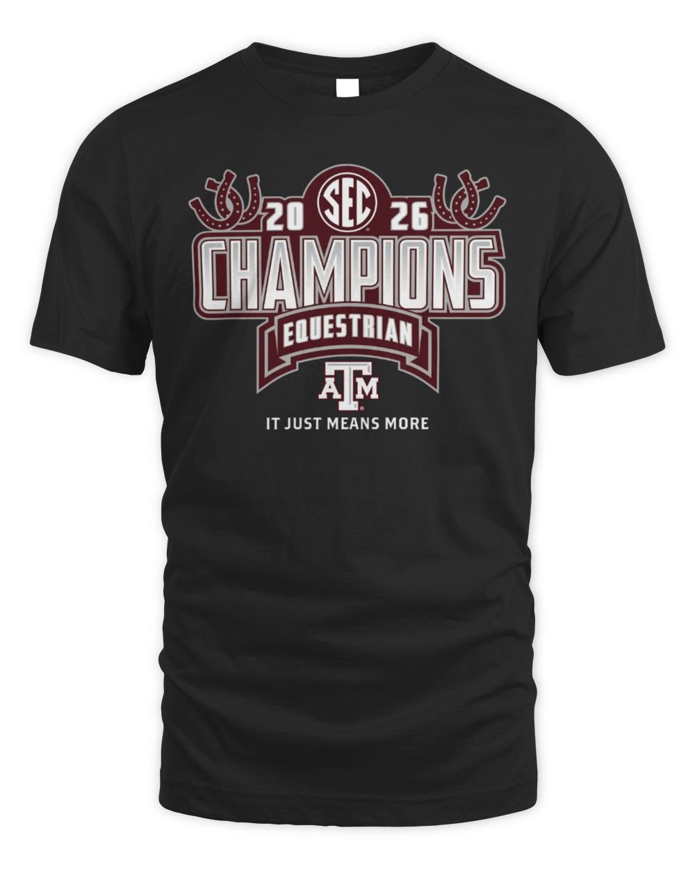 Texas A&M Aggies 2026 SEC Equestrian Champions Locker Room T-Shirt Hoodie