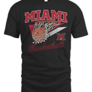 Miami OH Basketball Retro Swish T Shirt