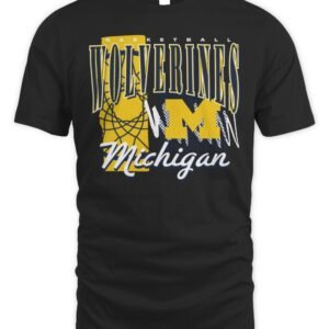 Michigan Wolverines Basketball Graphic Tri-Blend T-Shirt