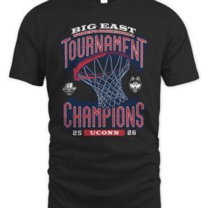 UConn Huskies WBB Big East Tournament Champions 2026 T-Shirt