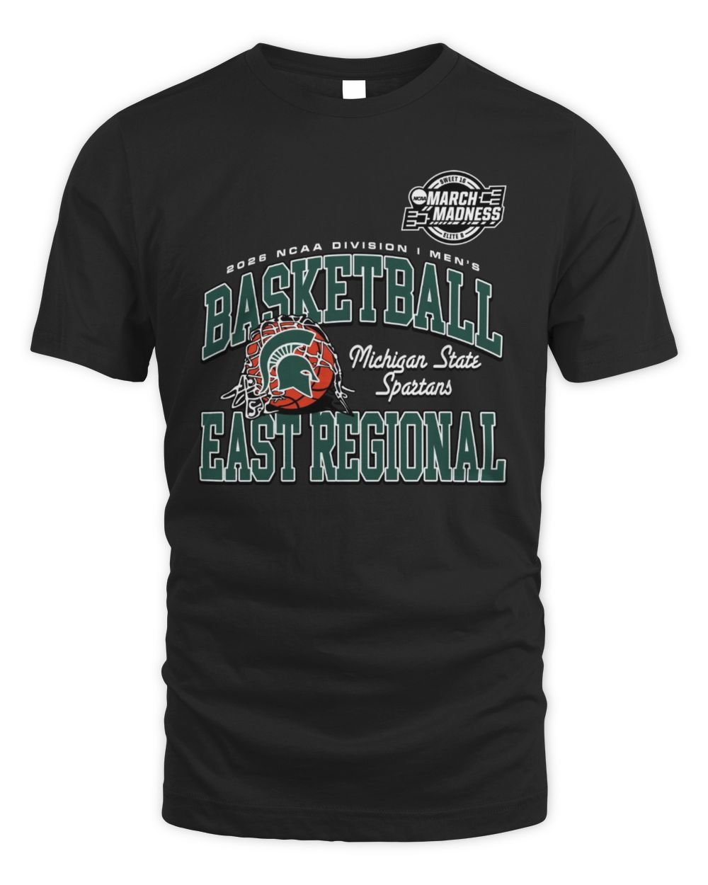 2026 NCAA Division I Men's Basketball Michigan State Spartans East Regional Hoodie