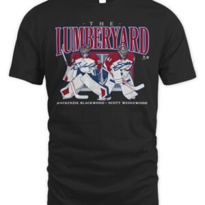 Colorado Avalanche Scott Wedgewood & Mackenzie Blackwood The Lumberyard T Shirt