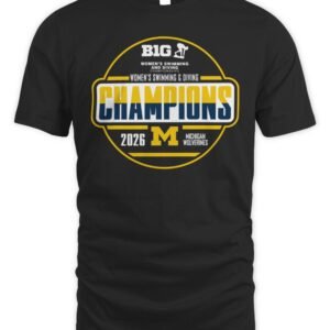 Michigan Wolverines Women's Swimming and Diving Big Ten Champions Tee