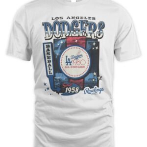 Los Angeles Dodgers Cooperstown Rawlings Poster '47 Foundation Hoodie