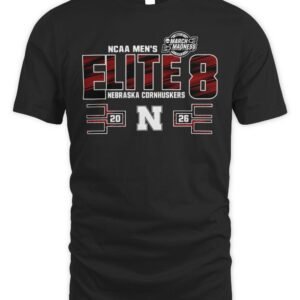 Nebraska Cornhuskers 2026 Elite Eight NCAA Men’s Basketball T-Shirt Hoodie