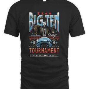 2026 Big Ten Men’s Basketball Tournament at United Center In Chicago Sky Merch T-Shirt