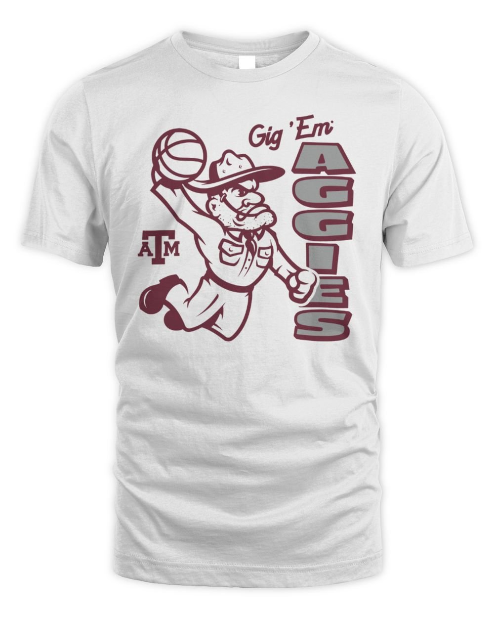 Texas A&M Aggies Basketball Dunking Sarge T Shirt Hoodie
