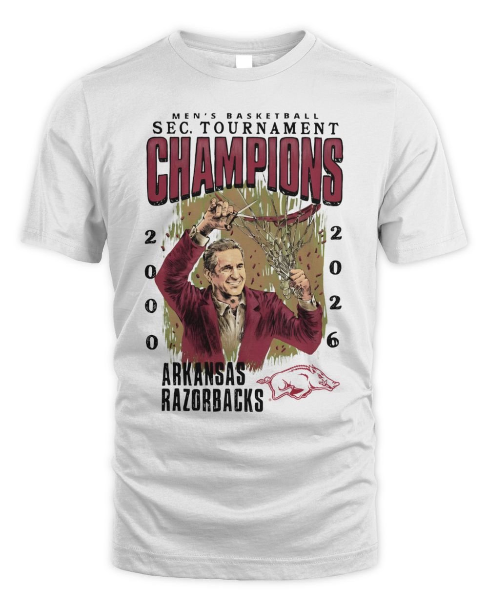 Arkansas Razorbacks Coach Cal SEC Champs T-Shirt Hoodie