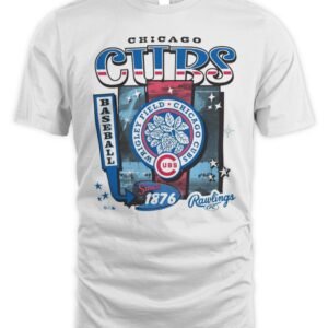 Chicago Cubs Cooperstown Rawlings Poster '47 Foundation Hoodie