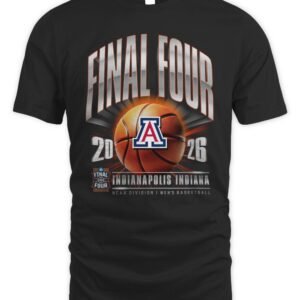 Arizona Wildcats 2026 NCAA Men's Basketball Tournament March Madness Final Four T-Shirt