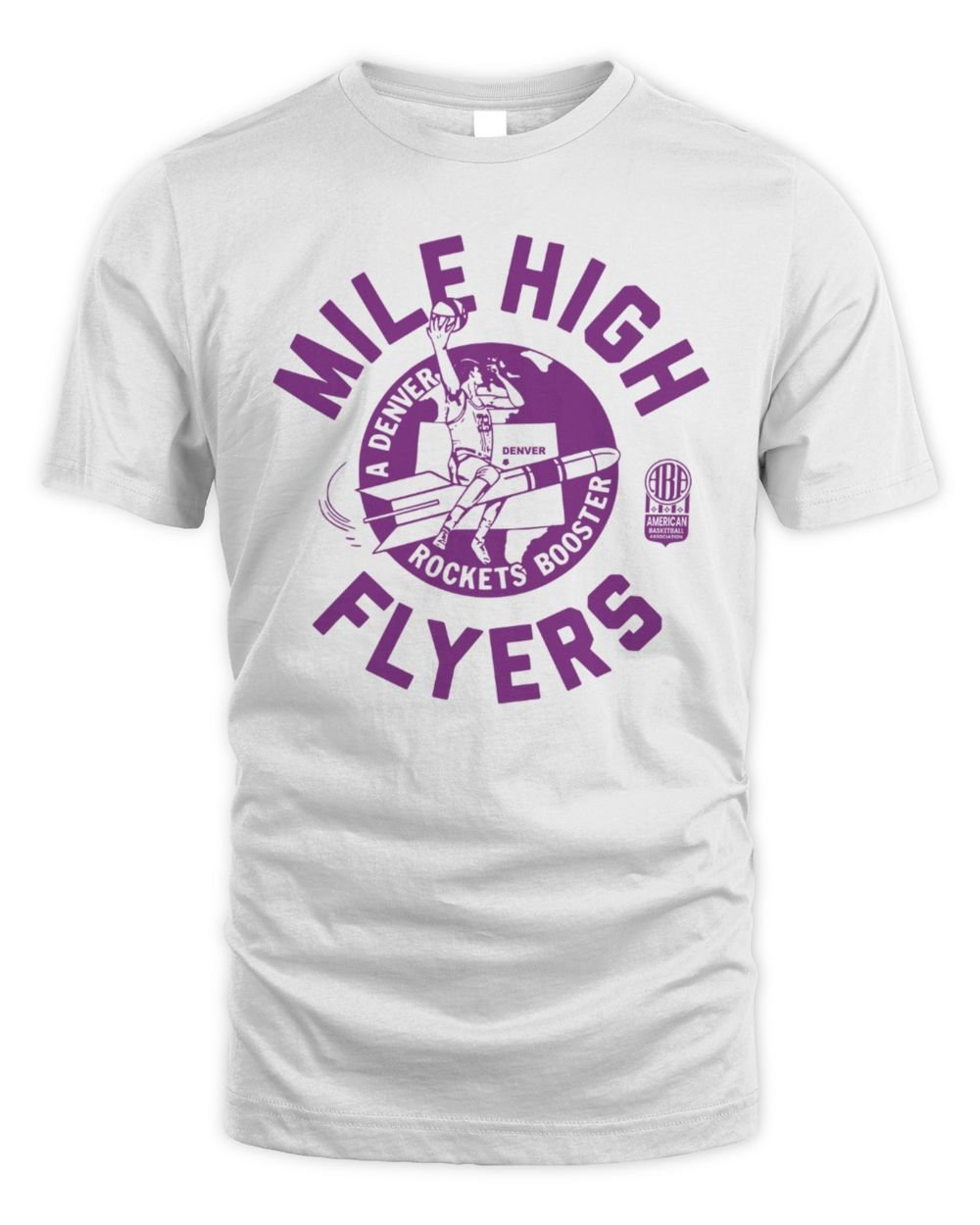 ABA Denver Rockets Mile High Flyers T Shirt Hoodie