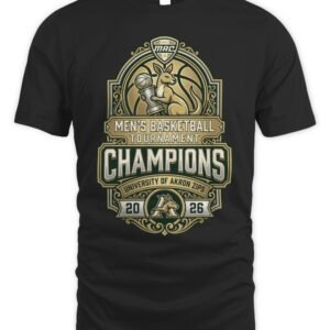 Akron Zips 2026 MAC Men's Basketball Champions T-Shirt