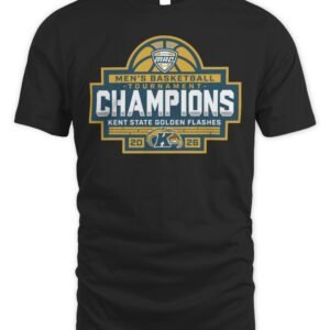 Kent State Golden Flashes 2026 MAC Men's Basketball Conference Tournament Champions T-Shirt