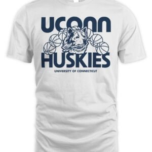 UConn Huskies Basketball 70s Logo T Shirt