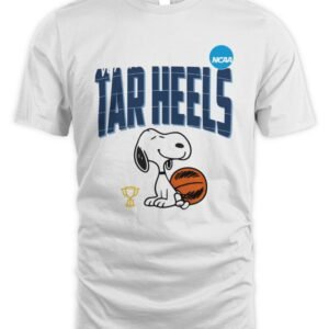 North Carolina Tar Heels 2026 March Madness Snoopy Basketball T Shirt