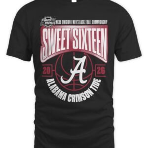 Alabama Crimson Tide 2026 NCAA Men's Basketball Tournament March Madness Sweet 16 T-Shirt