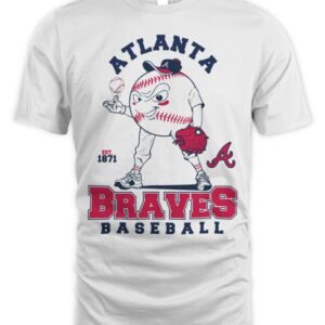 Atlanta Braves Starter Baseball Character T-Shirt Hoodie