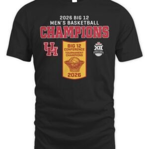 Houston Cougar 2026 Big 12 Men's Basketball Conference Tournament Champions T Shirt