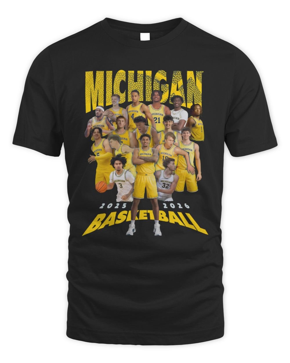 Michigan Men's Basketball Team T Shirt