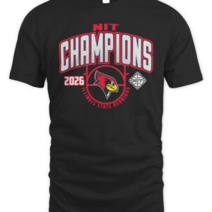 Illinois State Redbirds 2026 Men's Basketball NIT Champs T-Shirt