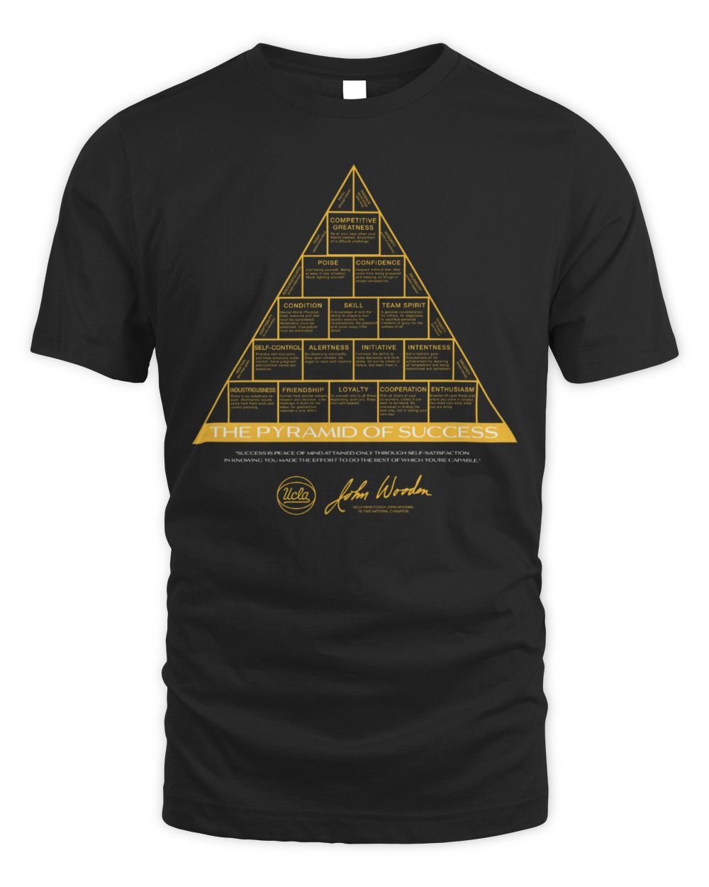 UCLA John Wooden Pyramid of Success T Shirt