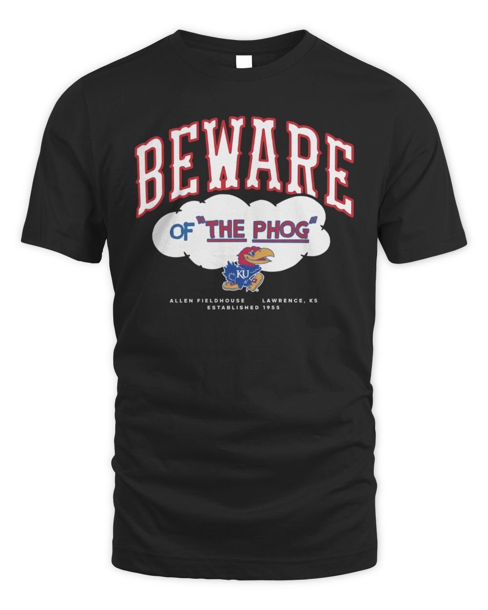 Kansas Jayhawks Beware of The Phog Allen Fieldhouse T Shirt