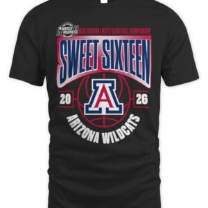 Arizona Wildcats 2026 NCAA Men's Basketball Tournament March Madness Sweet 16 Hoodie
