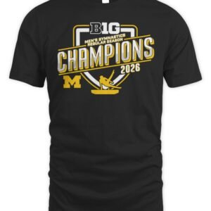 Michigan Wolverines Men's Gymnastics Big Ten Champions Tee