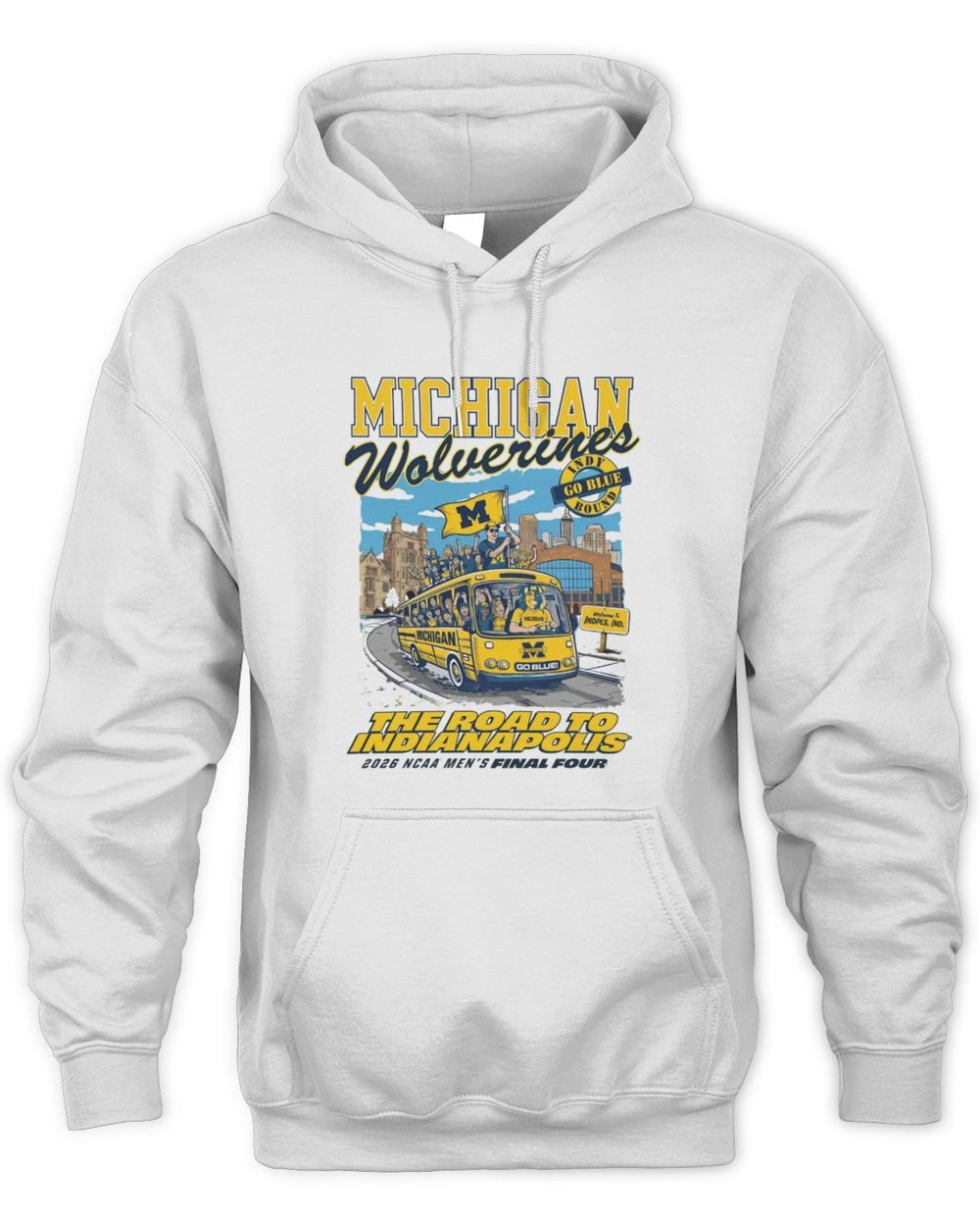 Michigan Wolverines Basketball Final Four 2026 Indy Bound Tee