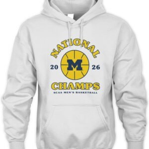Michigan 2026 Basketball National Champions Retro Shootout T-Shirt Hoodie