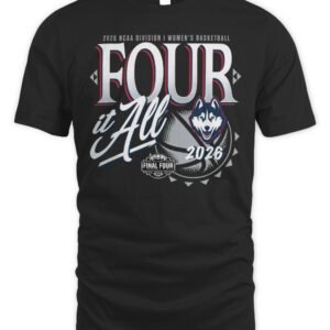 UConn Huskies 2026 NCAA Women's Basketball Tournament March Madness Final Four Zone Move T-Shirt