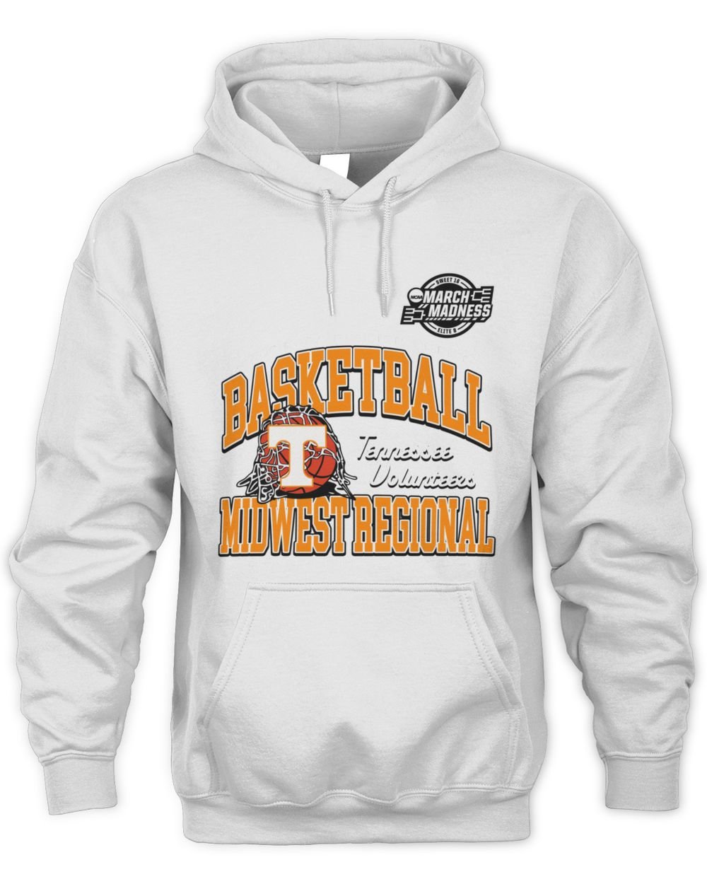 2026 NCAA Division I Men's Basketball Tennessee Volunteers Midwest Regional Hoodie