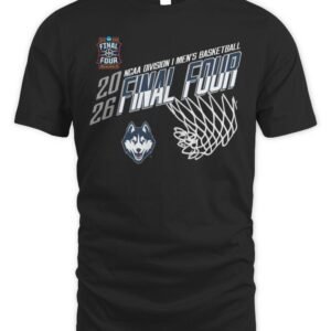UConn Huskies Champion 2026 NCAA Men's Basketball Tournament March Madness Final Four T-Shirt