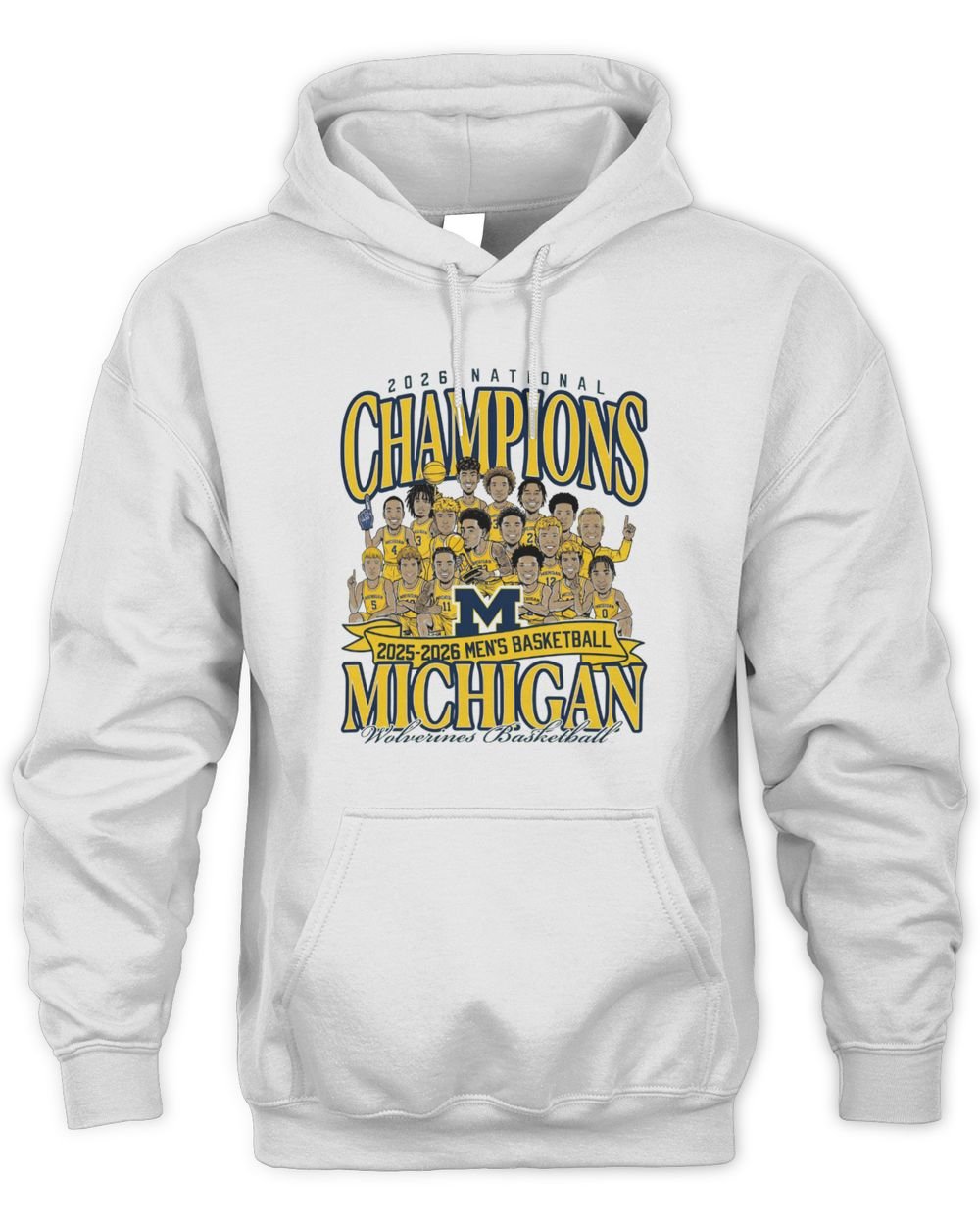 Michigan 2025-2026 National Champions Caricature T-Shirt Hoodie