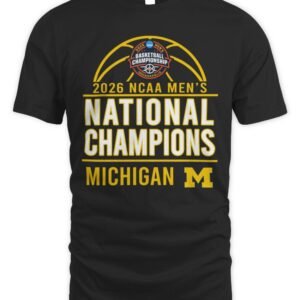 Michigan Wolverines 2026 NCAA Men's Basketball National Champions T-Shirt