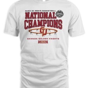 Gannon Golden Knights Division II Men's Basketball National Champions T Shirt