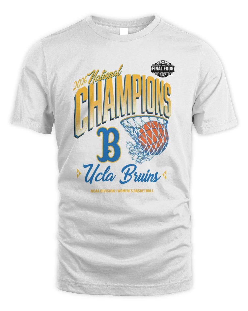 UCLA Bruins 2026 NCAA Women's Basketball National Champions Pressure Pulse T-Shirt